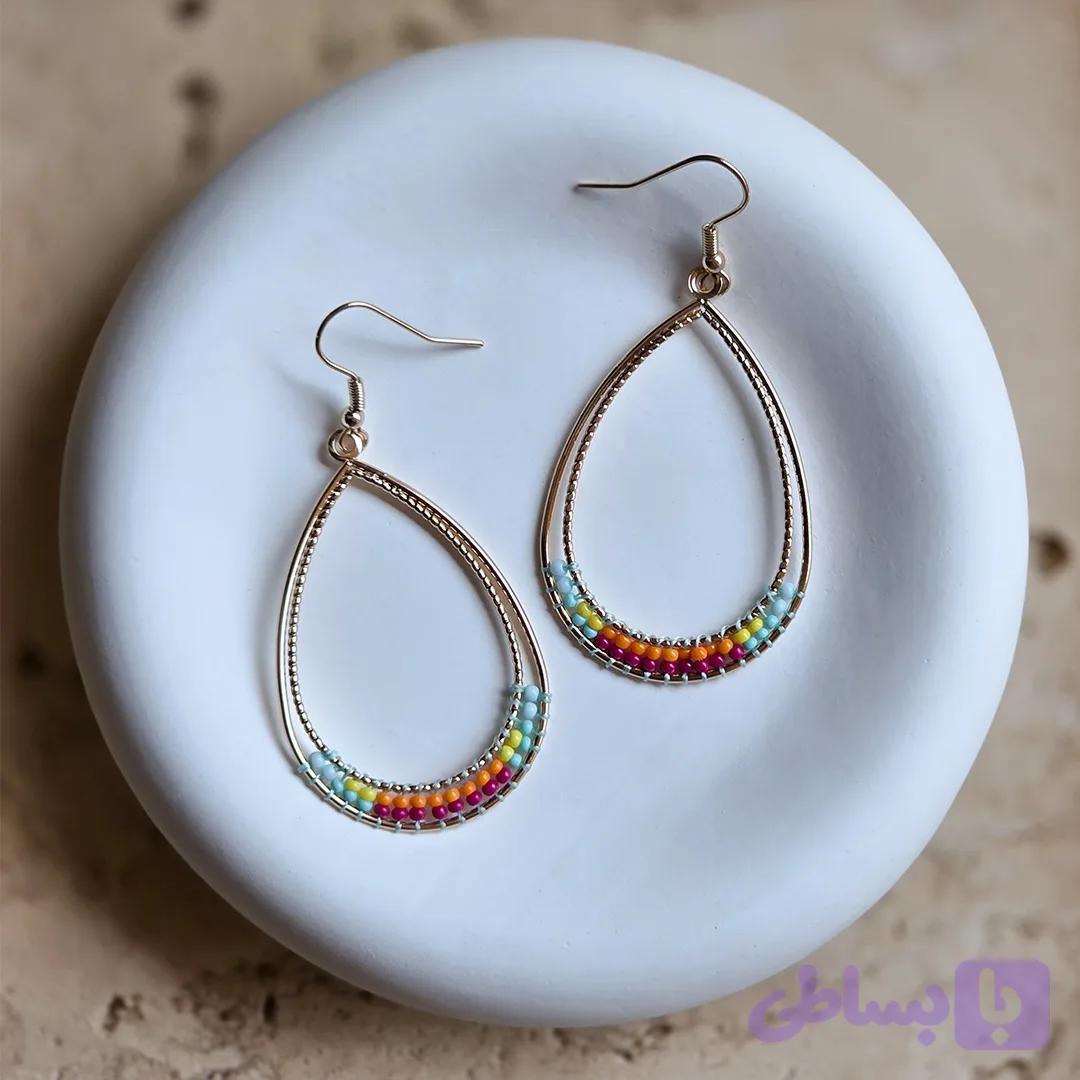 گوشواره آویز لارن - کد 102