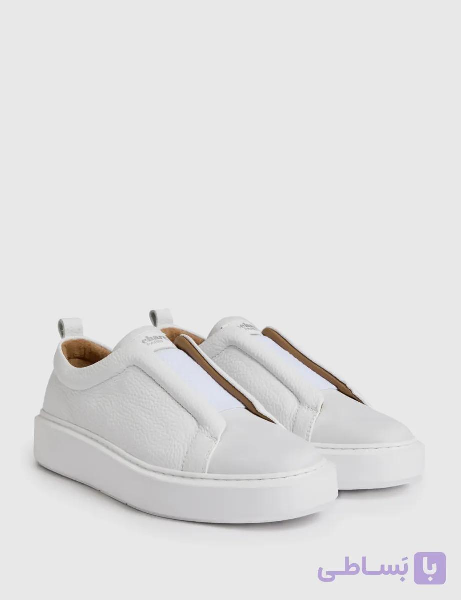کفش روزمره مردانه کاشارل مدل چرم طبیعی رنگ قهوه‌ای — تصویر 1
