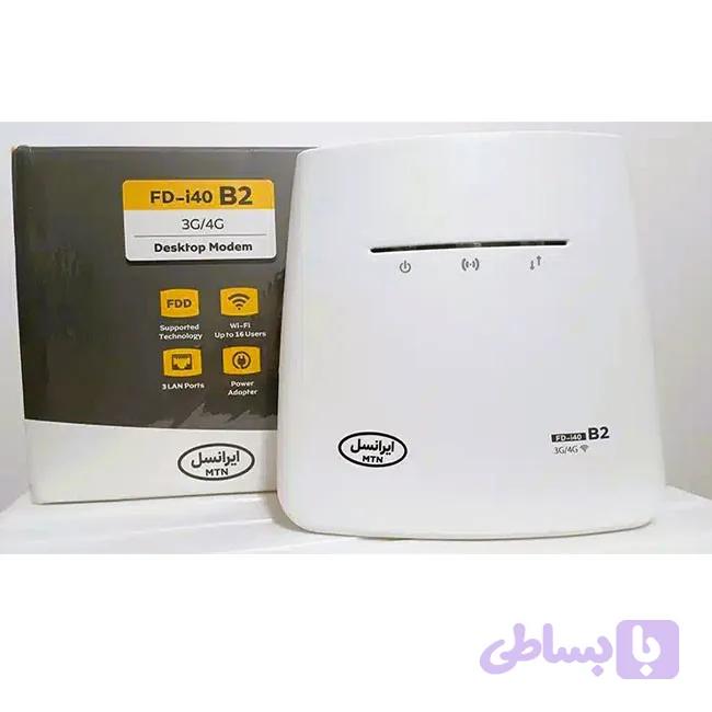مودم رومیزی سیم‌کارت خور 3G/4G ایرانسل مدل FD-i40 B2 آکبند