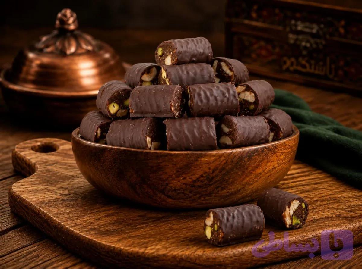 معجون ۴ مغز با روکش شکلات( شوکولیل)