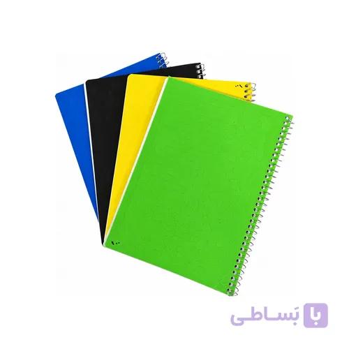 دفتر 100 برگ جلد طلقی رنگی — تصویر 1