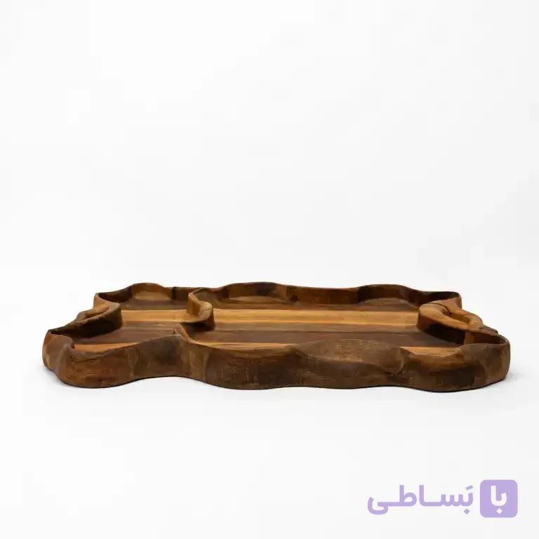 سینی روستیک طرح پروانه دو خانه — تصویر 1