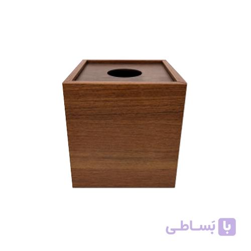 جا دستمال کاغذی رولی چوبی — تصویر 1