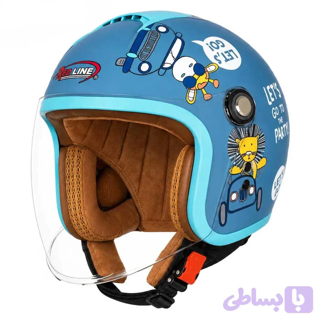 کلاه کاسکت بچگانه 910 ردلاین مدل MATT BLUE PARTY