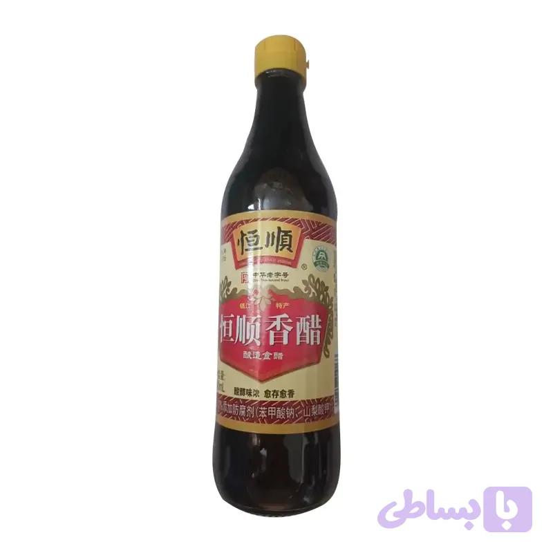سرکه سیاه چینی (سرکه خوراکی معطر) تهیه شده به روش تخمیر