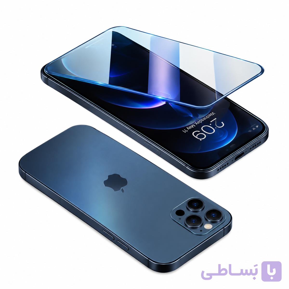 گلس محافظ دوطرفه 360 درجه آیفون 12 پرو مکس | Double-Sided Protection