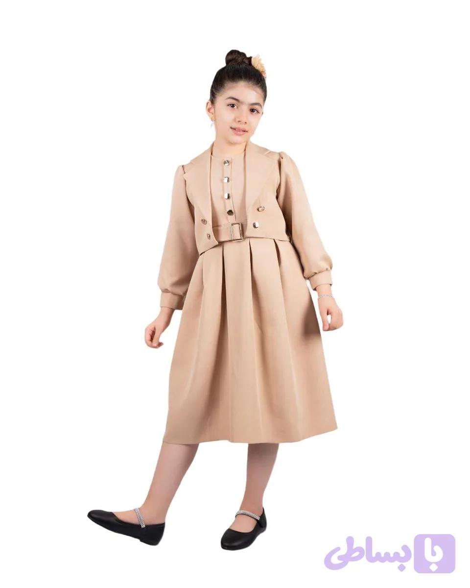 ست کت و سارافن مجلسی دخترانه (پارچه مازراتی درجه یک)