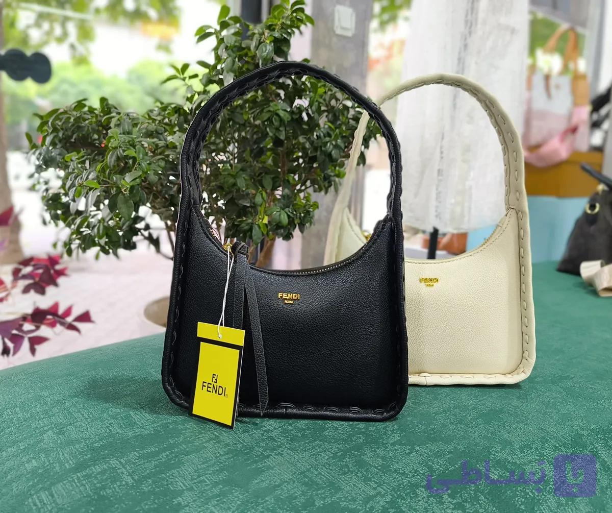 کیف دوشی و هلالی زنانه مستر وارداتی فندی (Fendi)