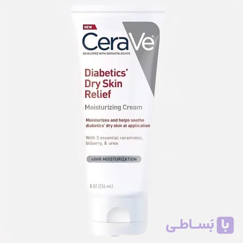 کرم مرطوب کننده و تسکین دهنده پوست سراوی مدل diabetic مناسب برای پوست خشک حجم 136 میلی لیتر — تصویر 1