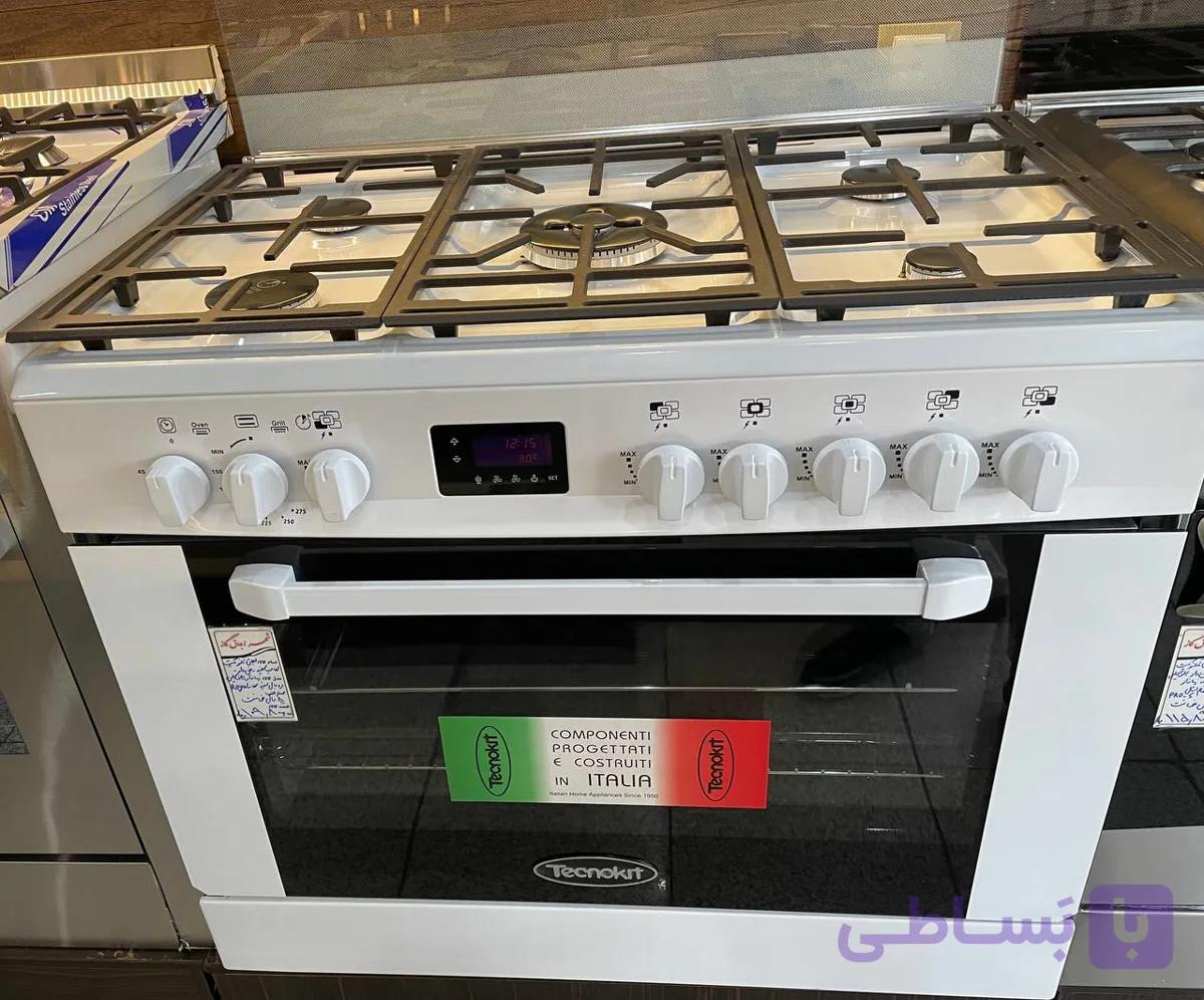 اجاق گاز تکنوکیت مدل رویال سفید ا Tecnokit royal w