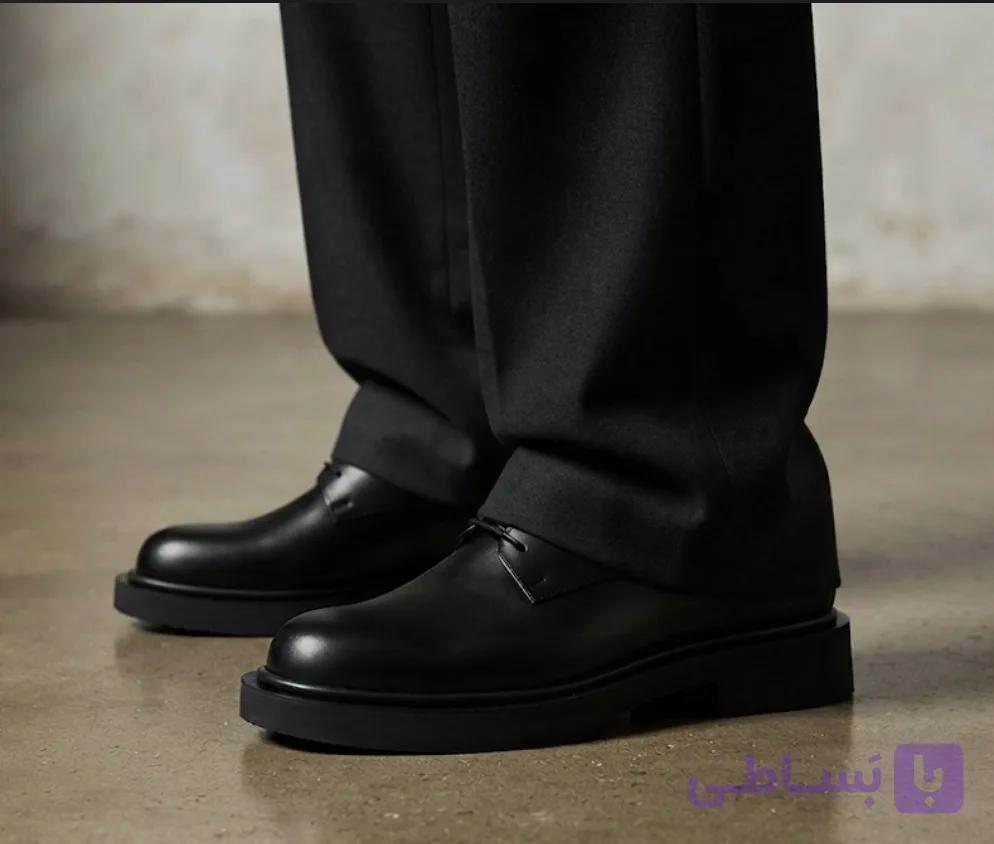 کفش دربی چرمی مدل راک
