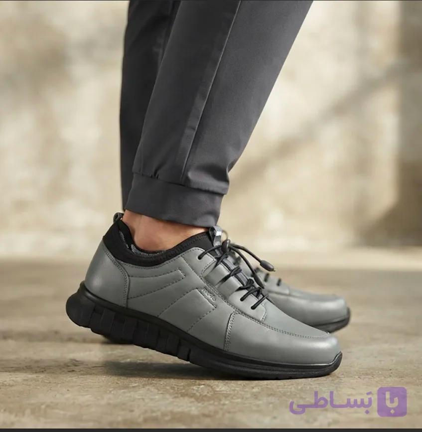 کفش مردانه اسپرت چرمی مدل بندی