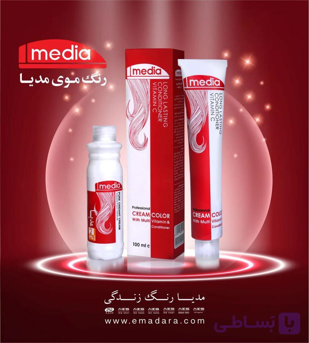 رنگ موی مدیا حاوی ویتامین ونرم کننده