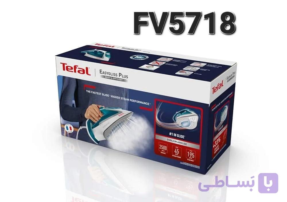 اتو بخار تفال کد 5718 | Tefal FV5718 Easygliss Plus — تصویر 1
