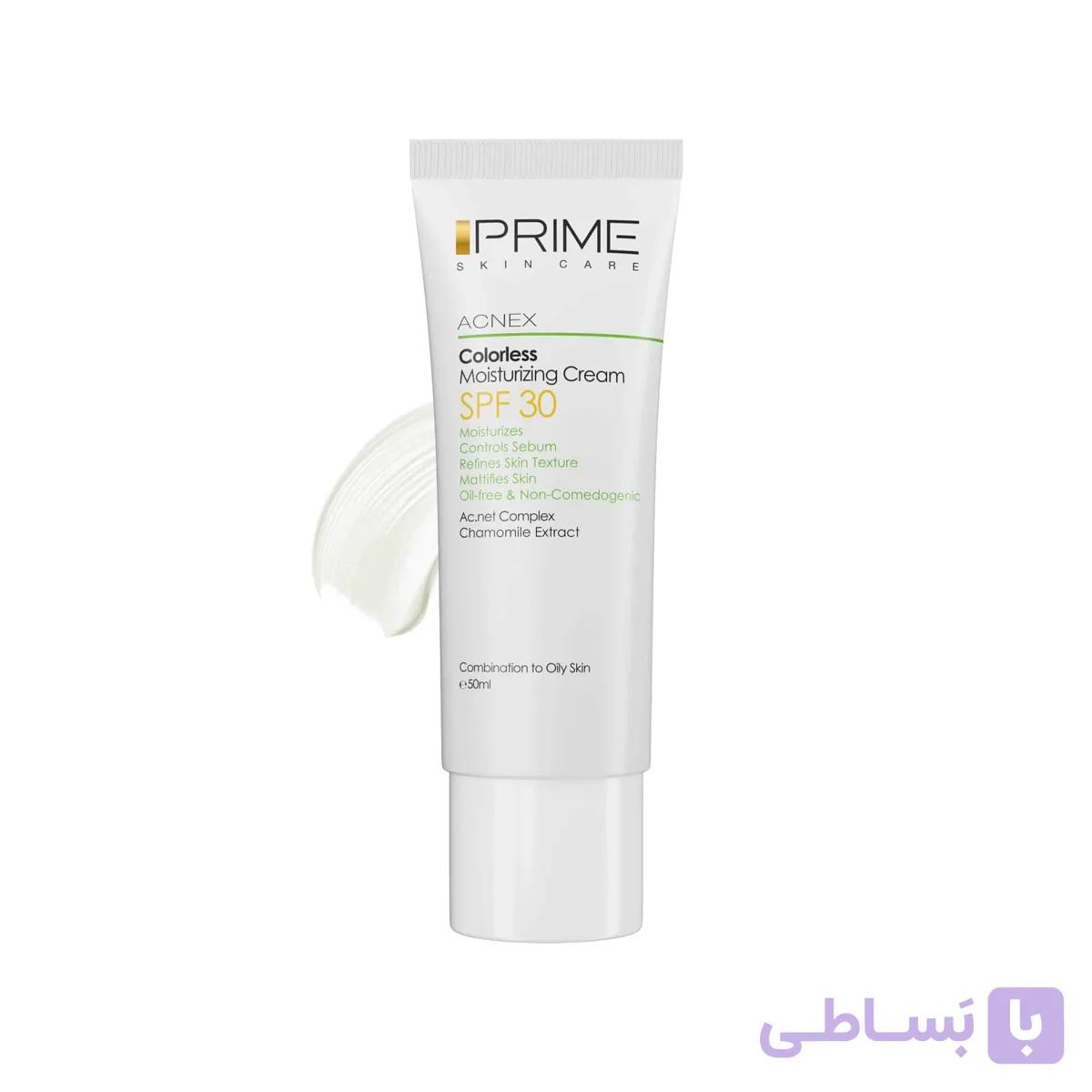 پرایم کرم مرطوب کننده پوست چرب و مختلط فاقد چربی