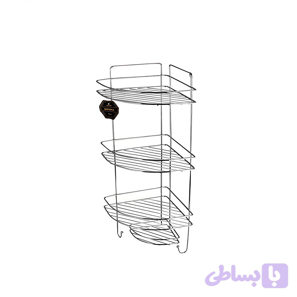 استند حمام ۳ طبقه زمرد (استیل)