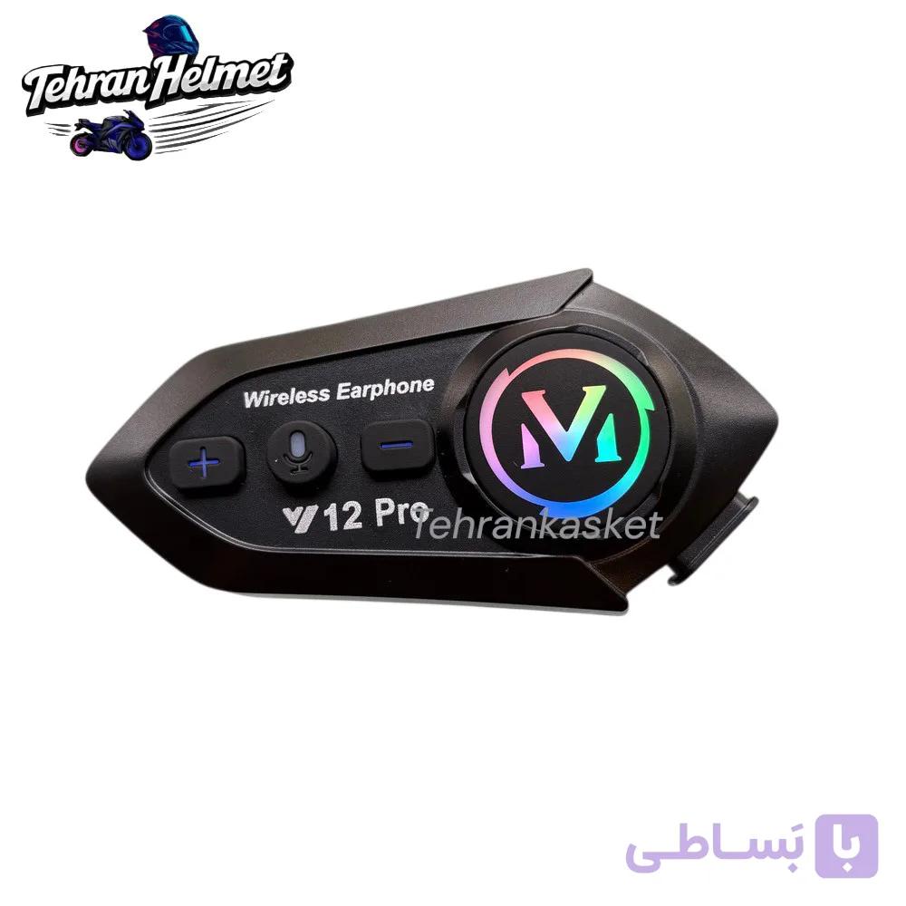 بلوتوث کلاه کاسکت V12pro_اینتر کام — تصویر 1