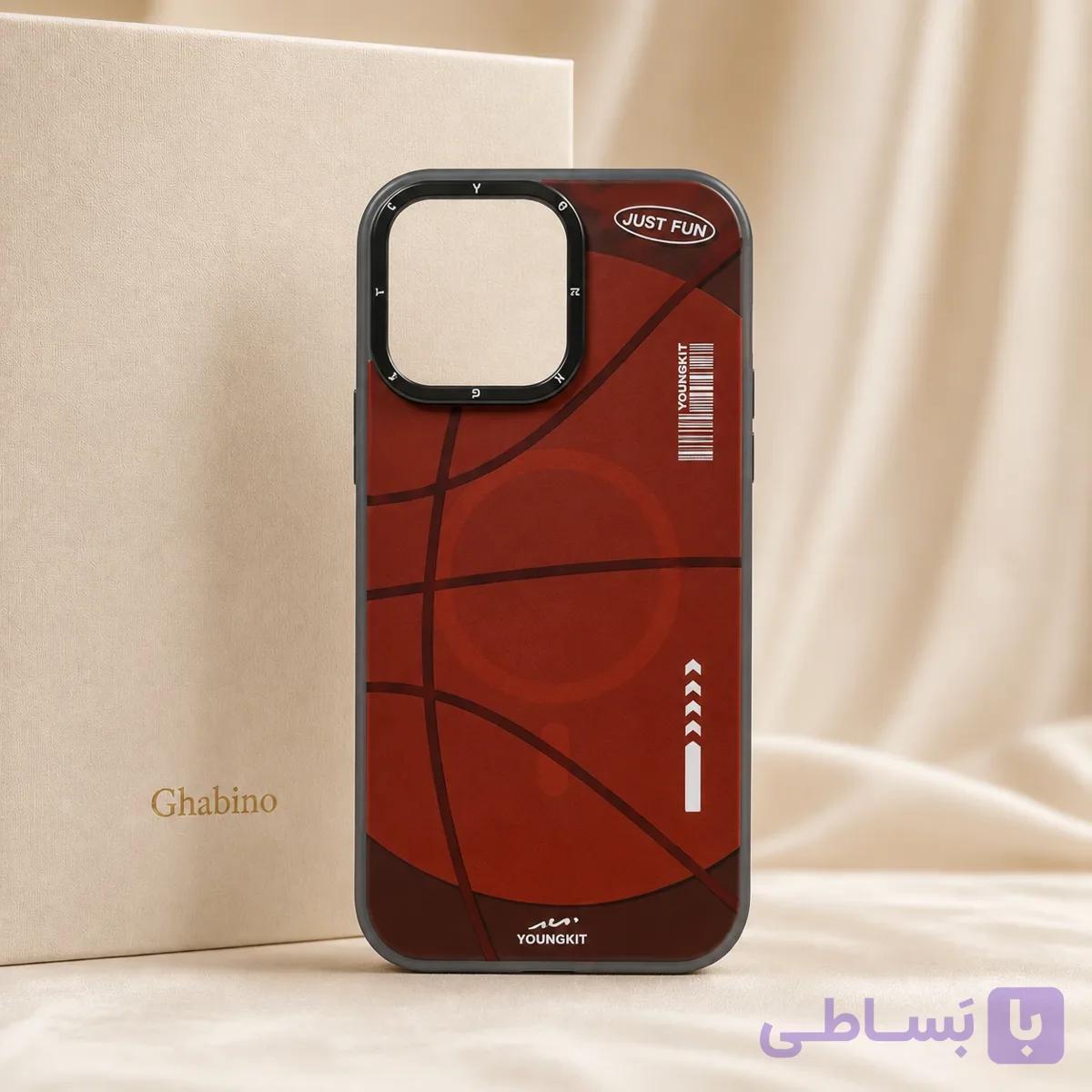قاب آیفون 16 پرو مکس مگ سیف Youngkit طرح Just Fun Basketball — تصویر 1