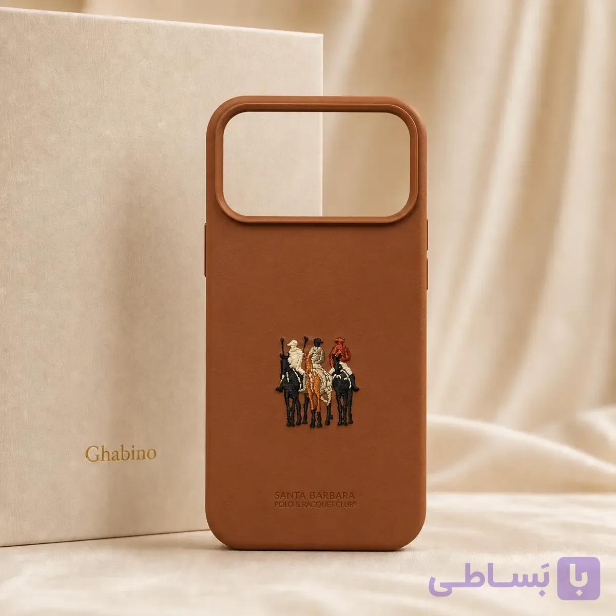 قاب آیفون 17 پرو مکس Santa Barbara Polo طرح چهار سوارکار قهوه‌ای — تصویر 1