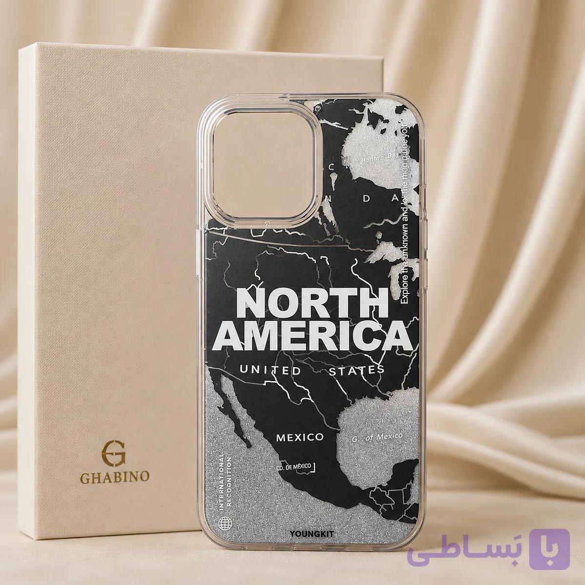 قاب آیفون 16 پرو مکس برند Youngkit طرح North America — تصویر 1