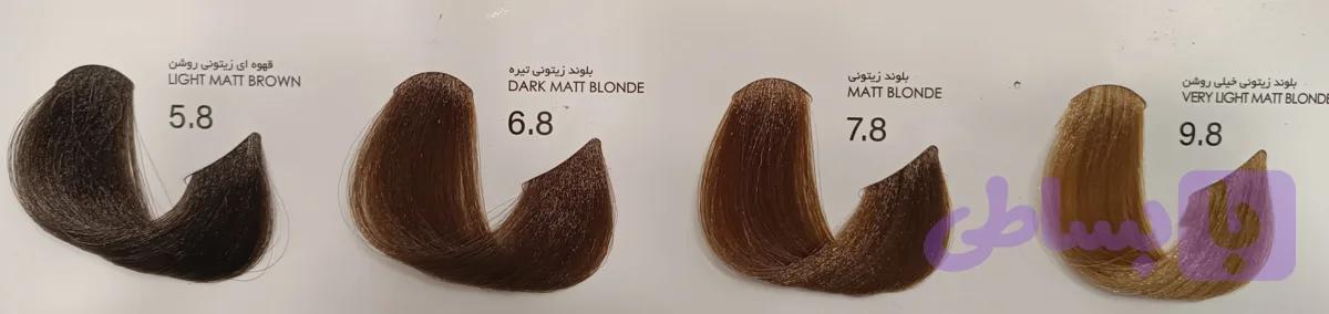 رنگ مو پیکشن سری زیتونی