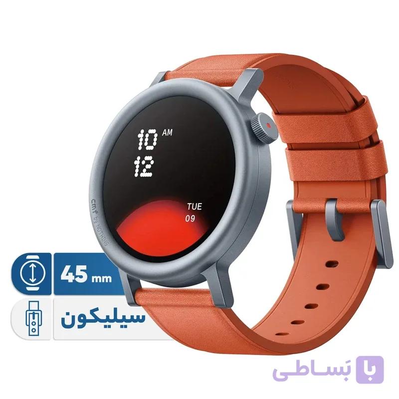 ساعت هوشمند ناتینگ مدل CMF Watch Pro 2 45 میلی‌متری با بدنه آلومینیومی، بند سیلیکونی، قابلیت مکالمه بلوتوث، کنترل موسیقی و پشتیبانی از دستیار صوتی، مناسب کاربری ورزشی و روزمره، سازگار با اندروید 8 و iOS 13 به بالا — تصویر 1