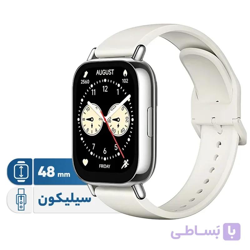 ساعت هوشمند شیائومی Redmi Watch 5 Lite با صفحه‌نمایش AMOLED 1.96 اینچ، قابلیت مکالمه بلوتوث، باتری 470 میلی‌آمپر با شارژدهی 18 روز، مقاومت در برابر آب تا 50 متر، پشتیبانی از بیش از 100 حالت ورزشی و سنجش ضربان قلب، اکسیژن خون و کیفیت خواب — تصویر 1