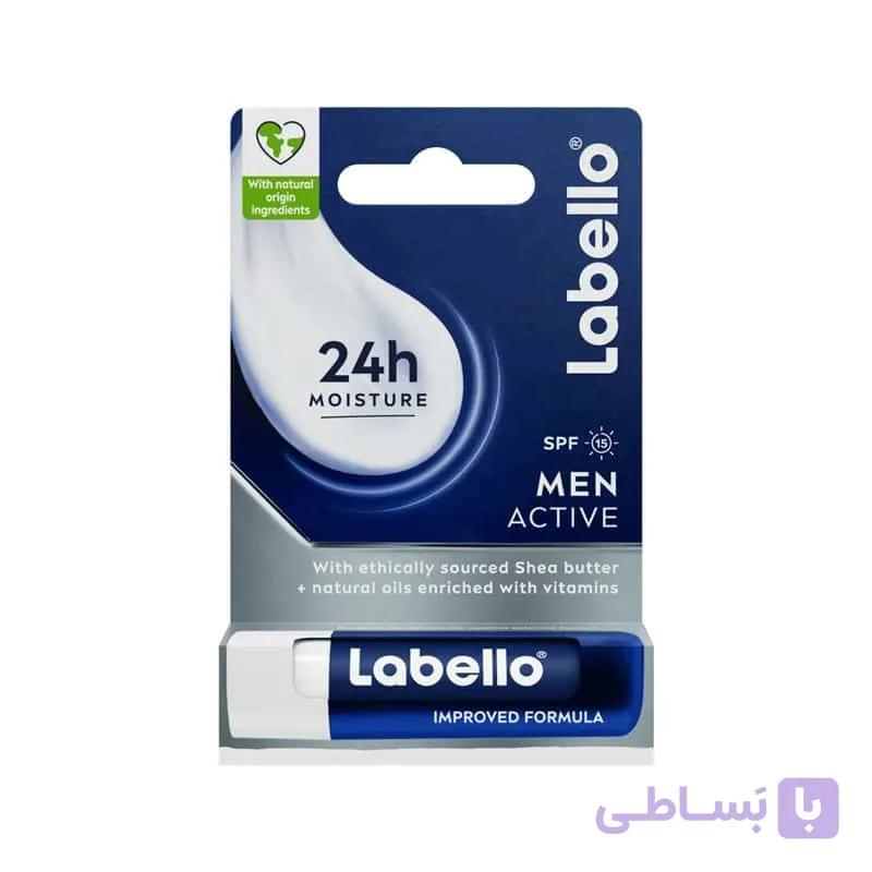 بالم مرطوب کننده لب SPF 15 آقایان لبلو Labello مدل Men Active — تصویر 1