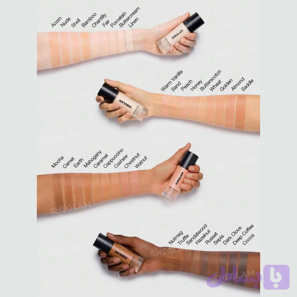 کرم‌پودر مات شیگلم SHEGLAM Complexion Pro Long-Lasting Breathable Matte Foundation — تصویر 1