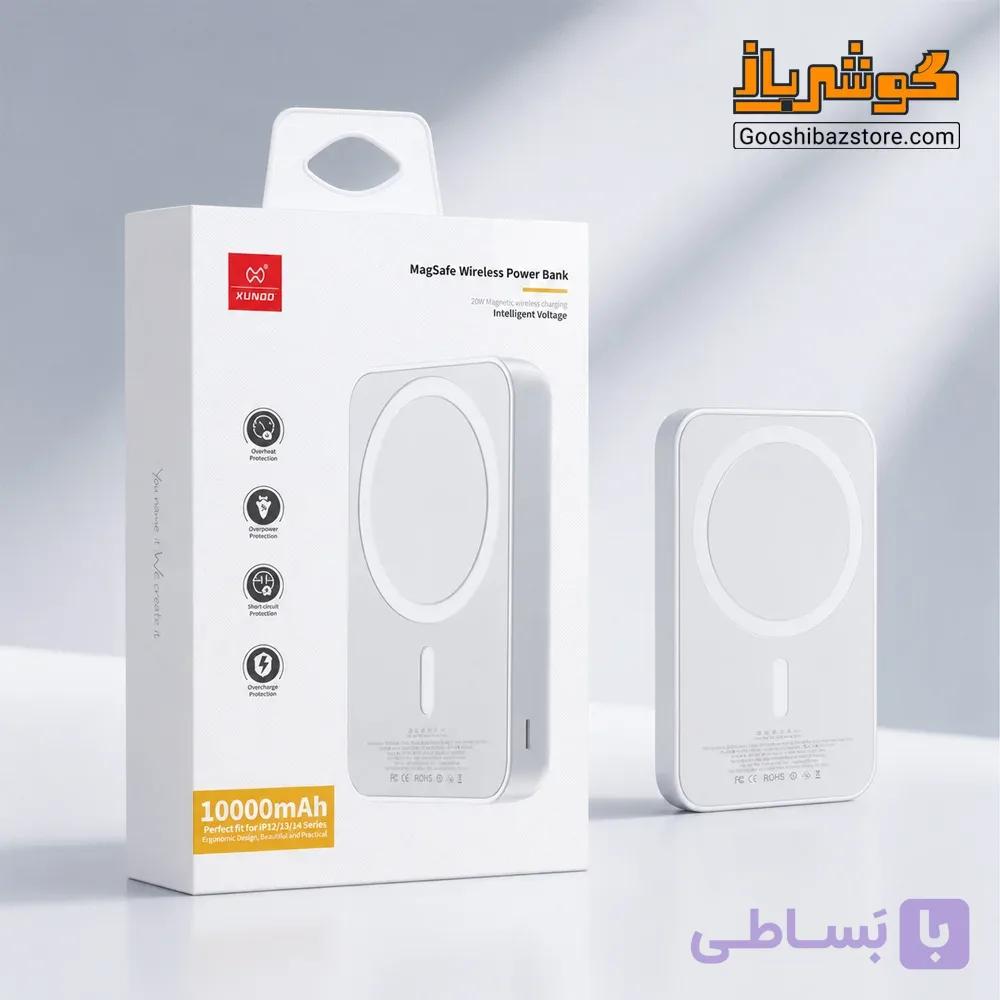 پاوربانک مگنتی ژاند مدل XDCH-047 ظرفیت ۱۰۰۰۰ میلی‌آمپرساعت — تصویر 1
