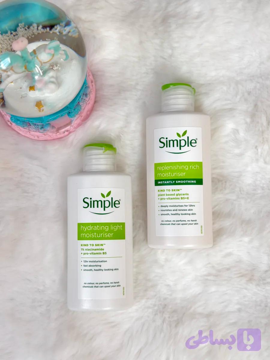 کرم آبرسان سیمپل مدل Hydrating Light Moisturiser حجم 125 میلی لیتر | مرطوب کننده صورت