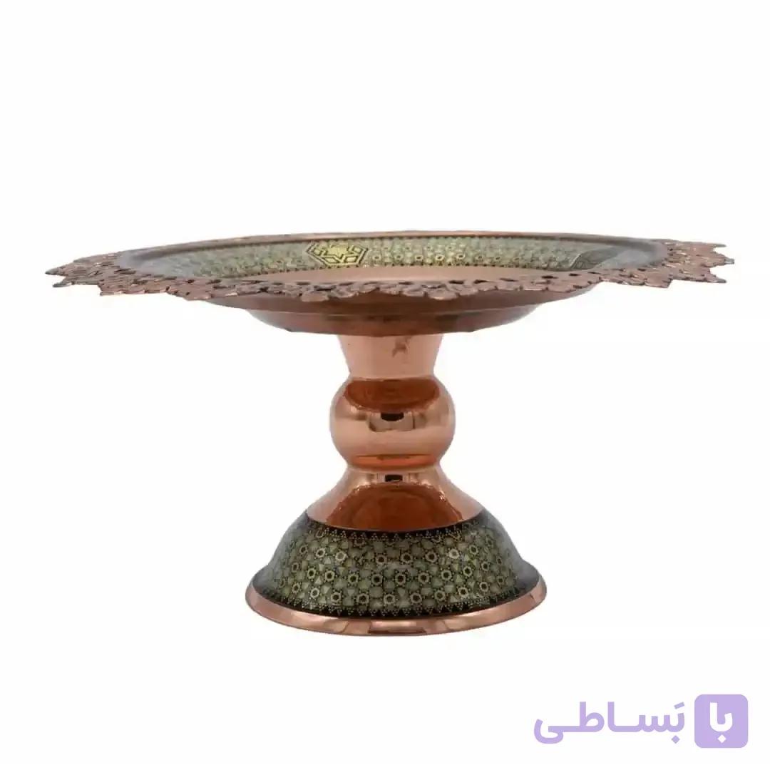 شیرینی خوری مس و خاتم قلمزنی — تصویر 1