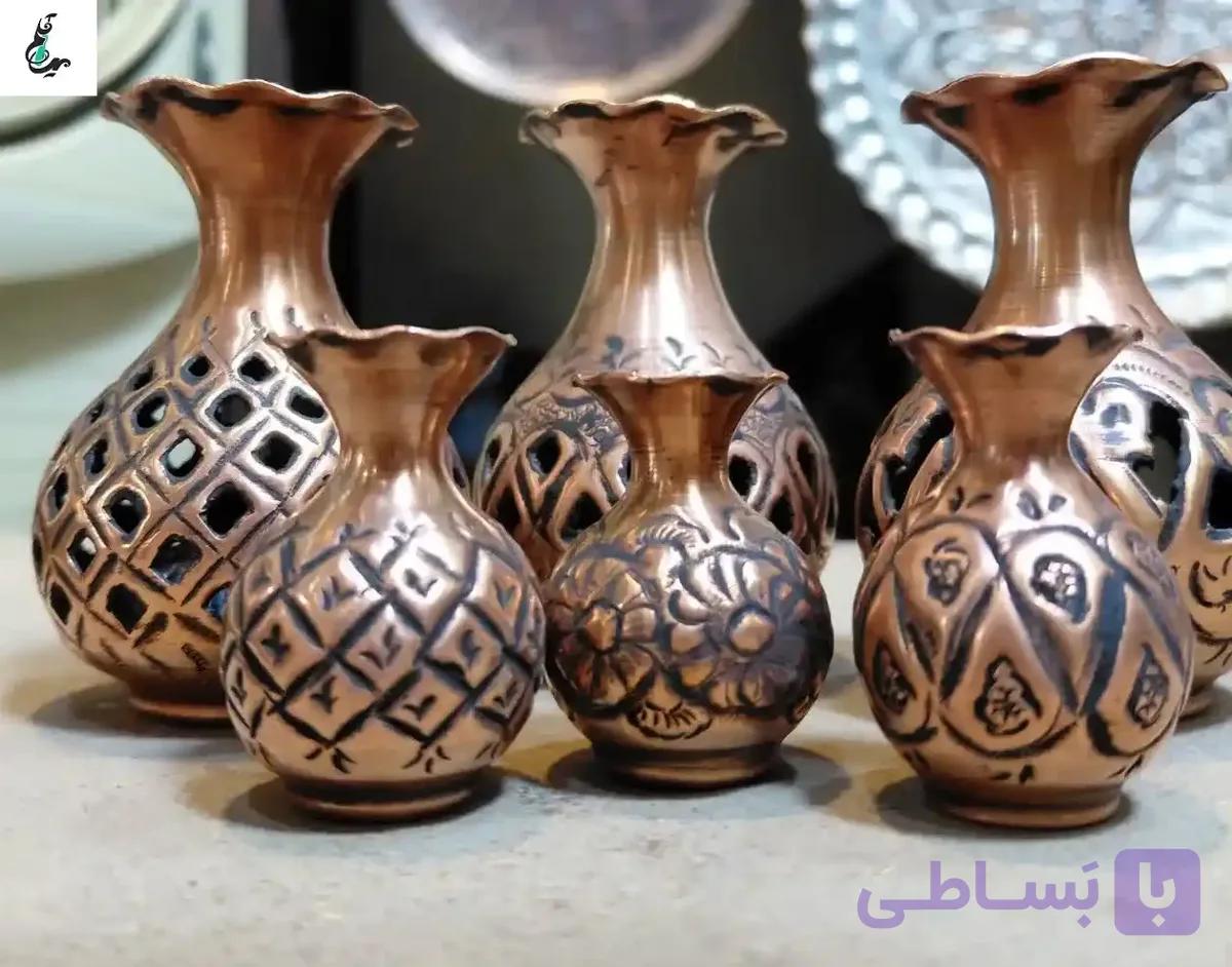 گلدان قلمزنی مینیمال — تصویر 1