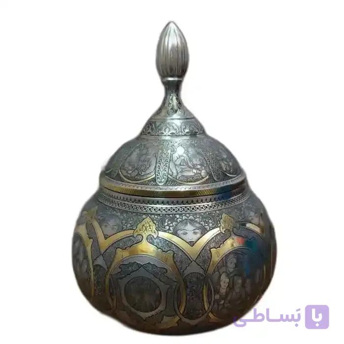 شکلات خوری قلمزنی قاجاری — تصویر 1