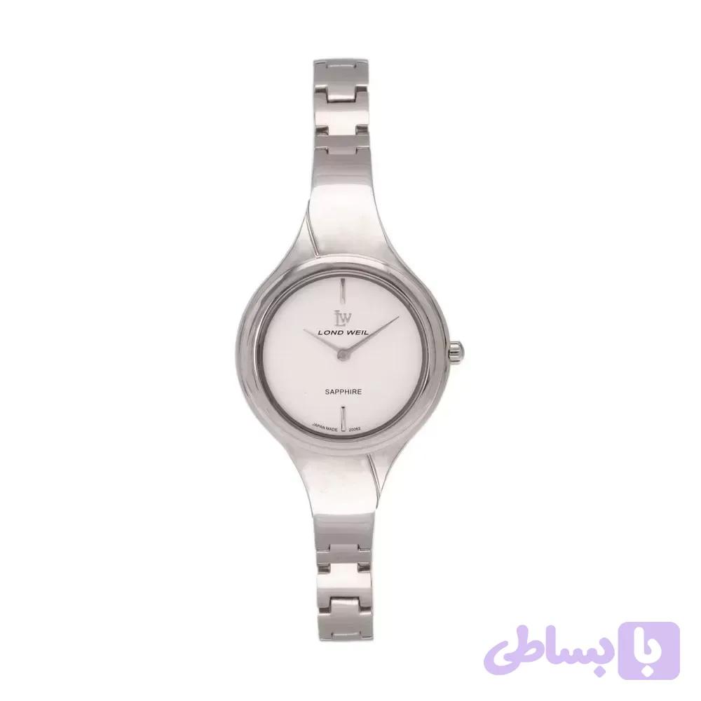 ساعت مچی زنانه برند Lond wiel مدل 200622 بند استیل نقره‌ای — تصویر 1