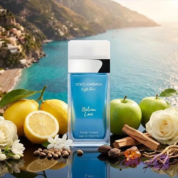 عطر دولچه گابانا لایت بلو پور هوم ایتالین لاو زنانه | Dolce & Gabbana Light Blue pour Homme Italian Love for Lady — تصویر 1
