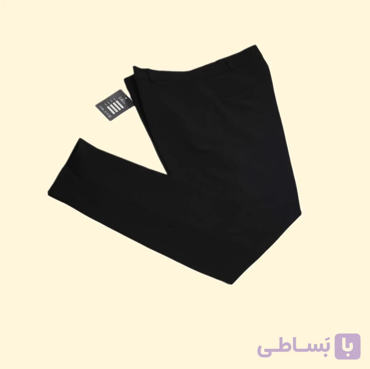 شلوار زنانه کرپ مازراتی چاکدار قد نود(۶عددی) — تصویر 1