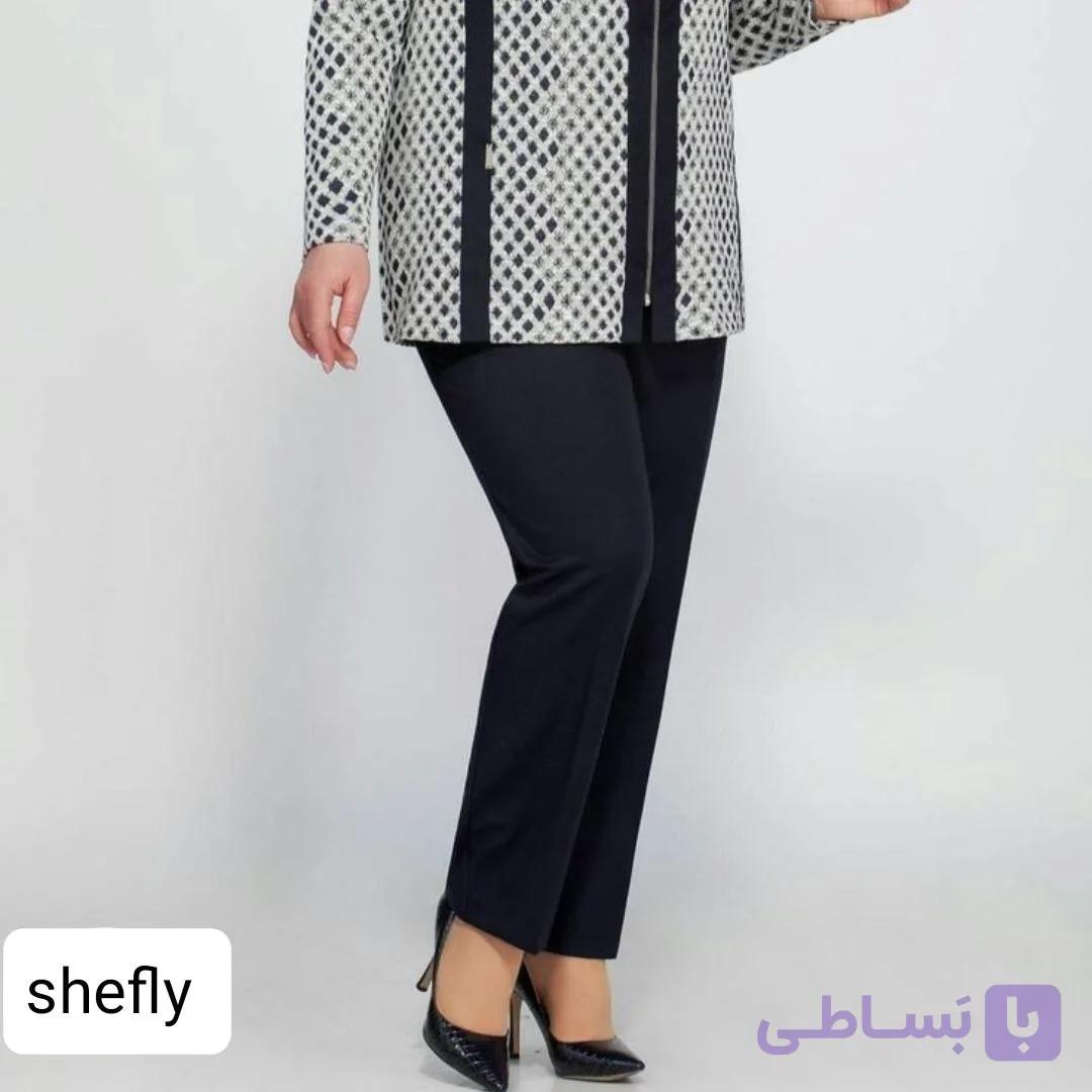 شلوار زنانه گاباردین پاکویس ترک نازک — تصویر 1