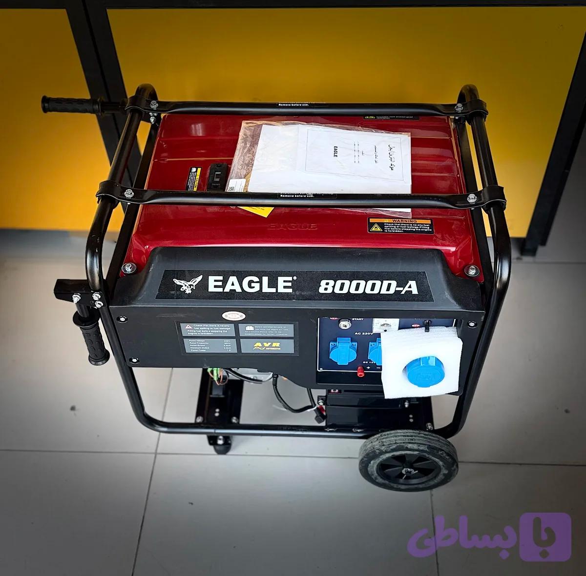 موتور برق ایگل ۶ کیلووات مدل EG8000D-A