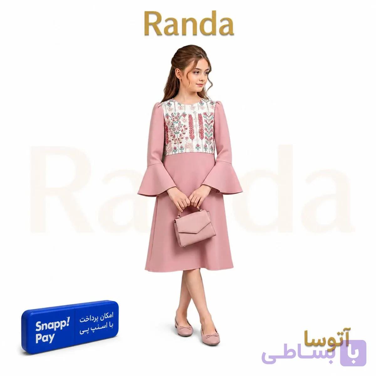 پیراهن سوزن دوزی دخترانه مدل آتوسا — تصویر 1