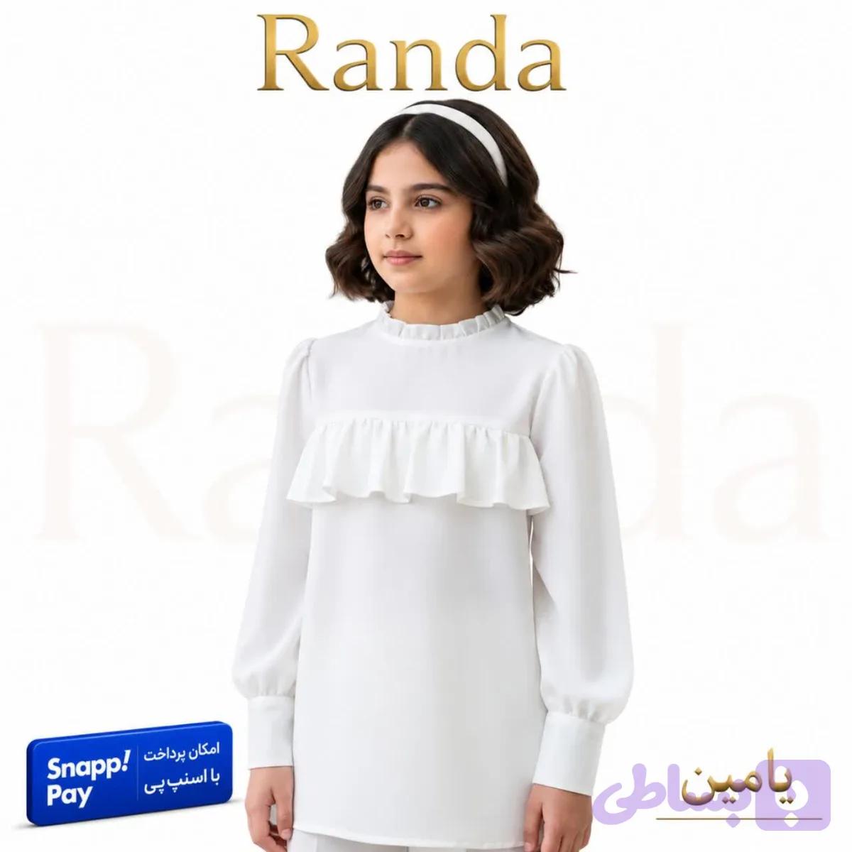 شومیز تک عیدانه دخترانه مدل یامین — تصویر 1