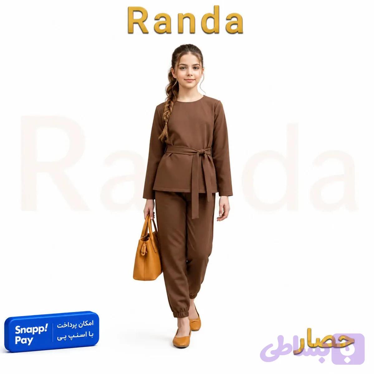 ست بلوز شلوار کمربند مدل حصار — تصویر 1