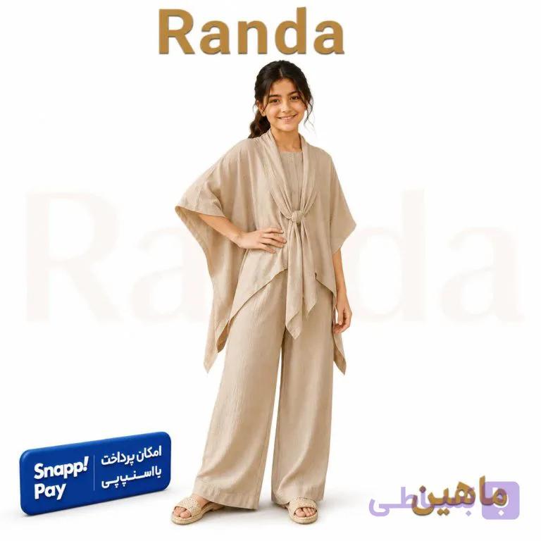شومیز شلوار تابستانه دخترانه مدل ماهین — تصویر 1