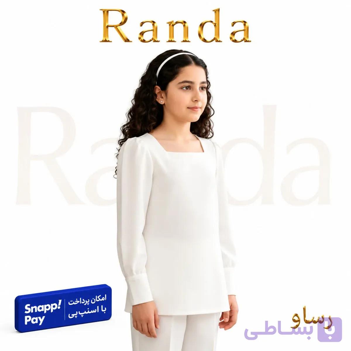شومیز مجلسی طرح یقه خشتی مدل رساو