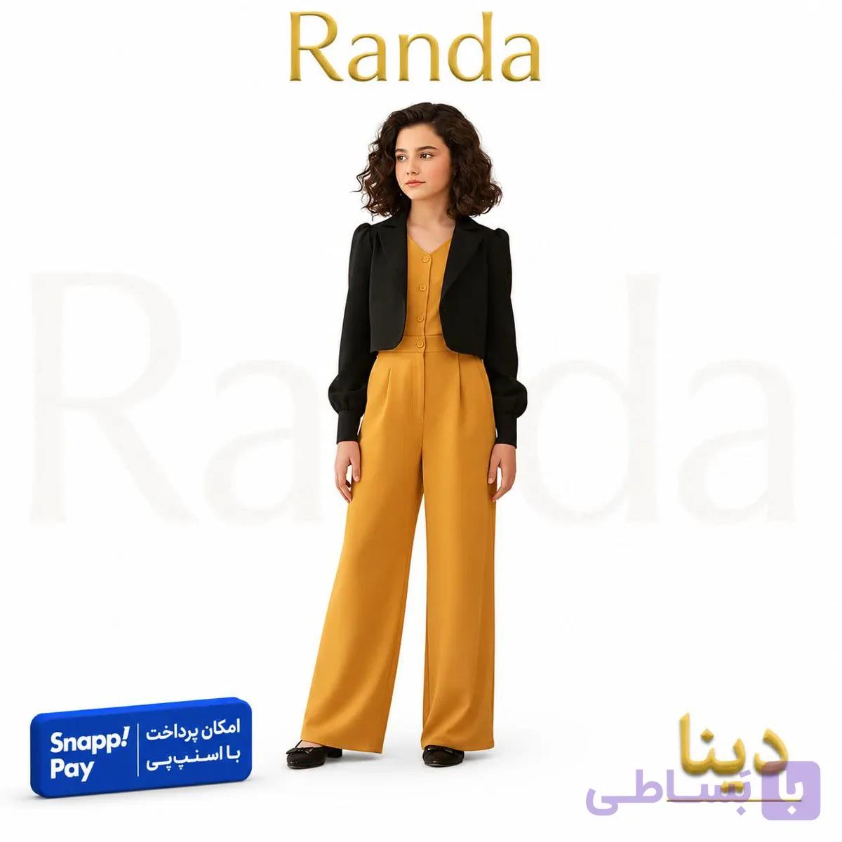 کت رامپر دخترانه شیک و مجلسی مدل دینا — تصویر 1
