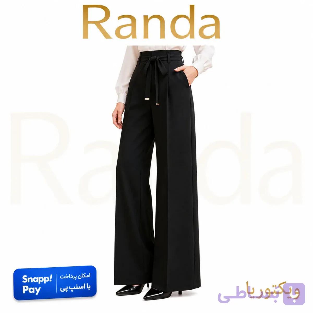 شلوار دخترانه کرپ با طراحی خاص مدل ویکتوریا
