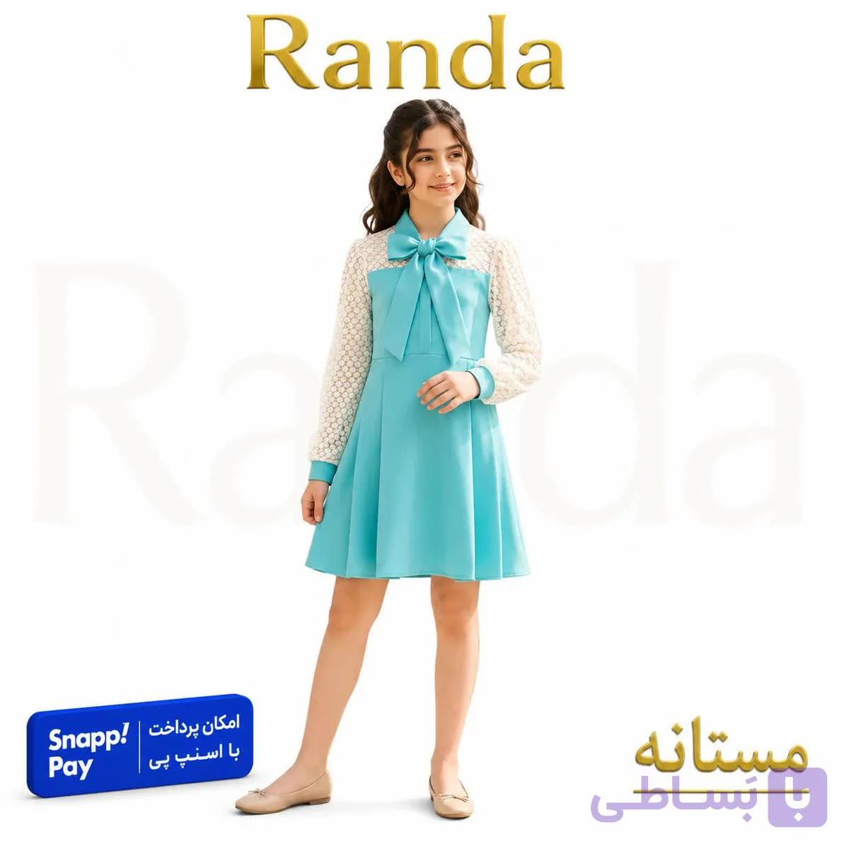 پیراهن عیدانه دخترانه مدل مستانه — تصویر 1