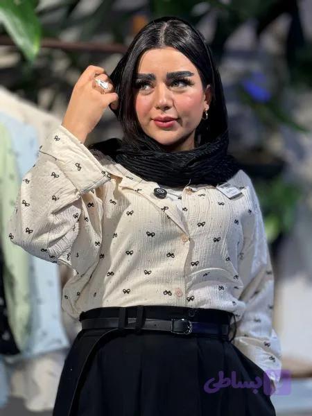 شومیز کراس پاپیونی