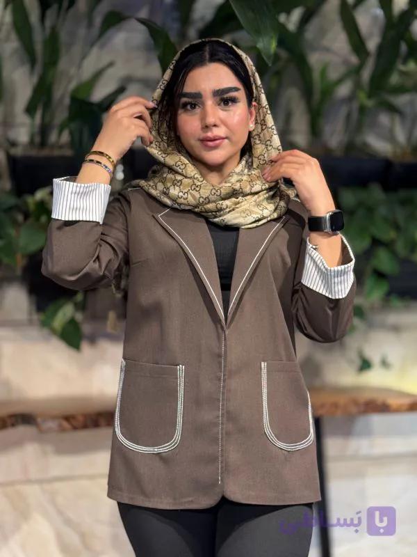 کت تک لینن  استین دیپلمات
