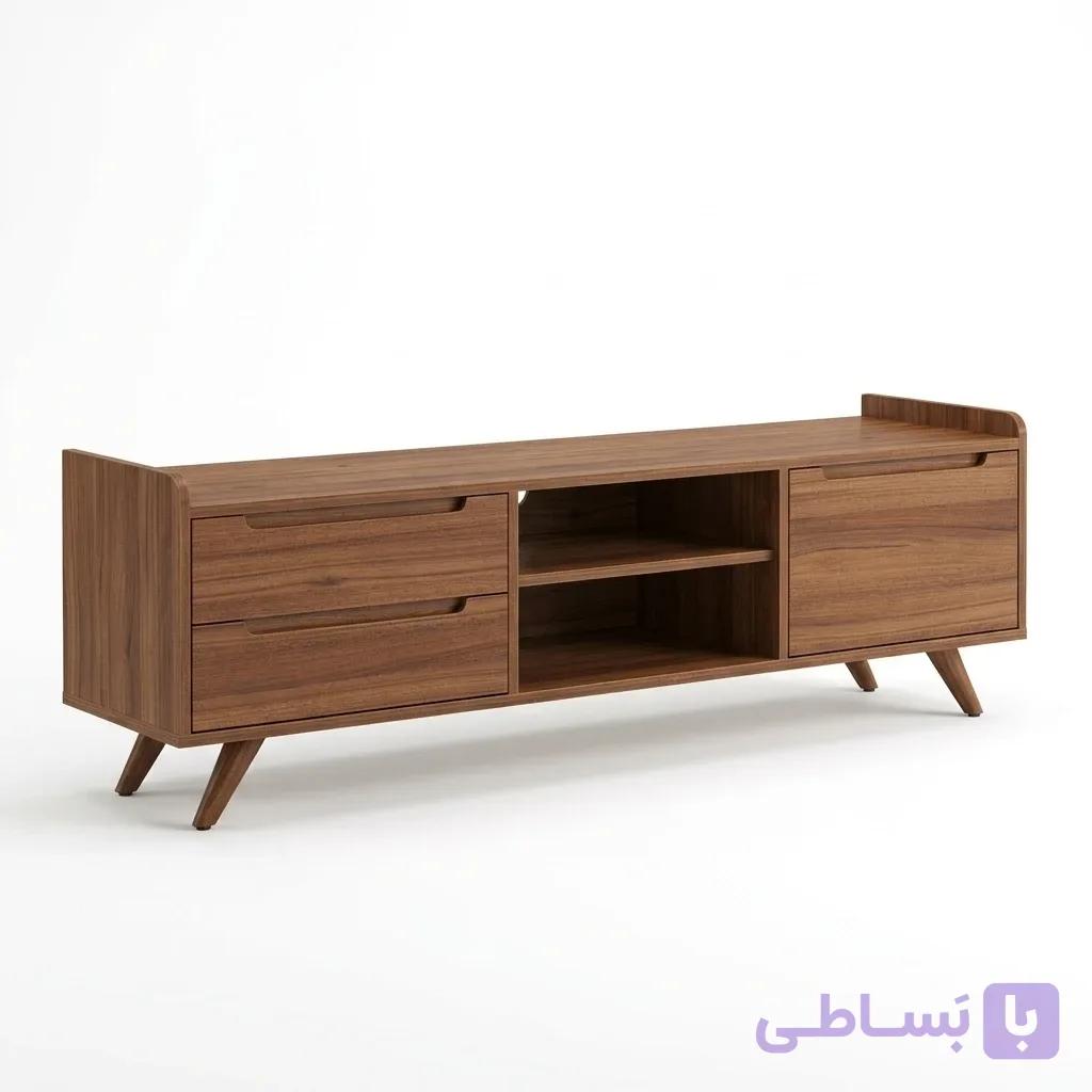 میز تلویزیون ام دی اف کشودار اسپرت مدل برسام — تصویر 1